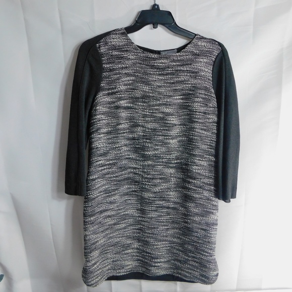 Vince Dress With Pockets Size Large Black/white - Picture 2 of 4
